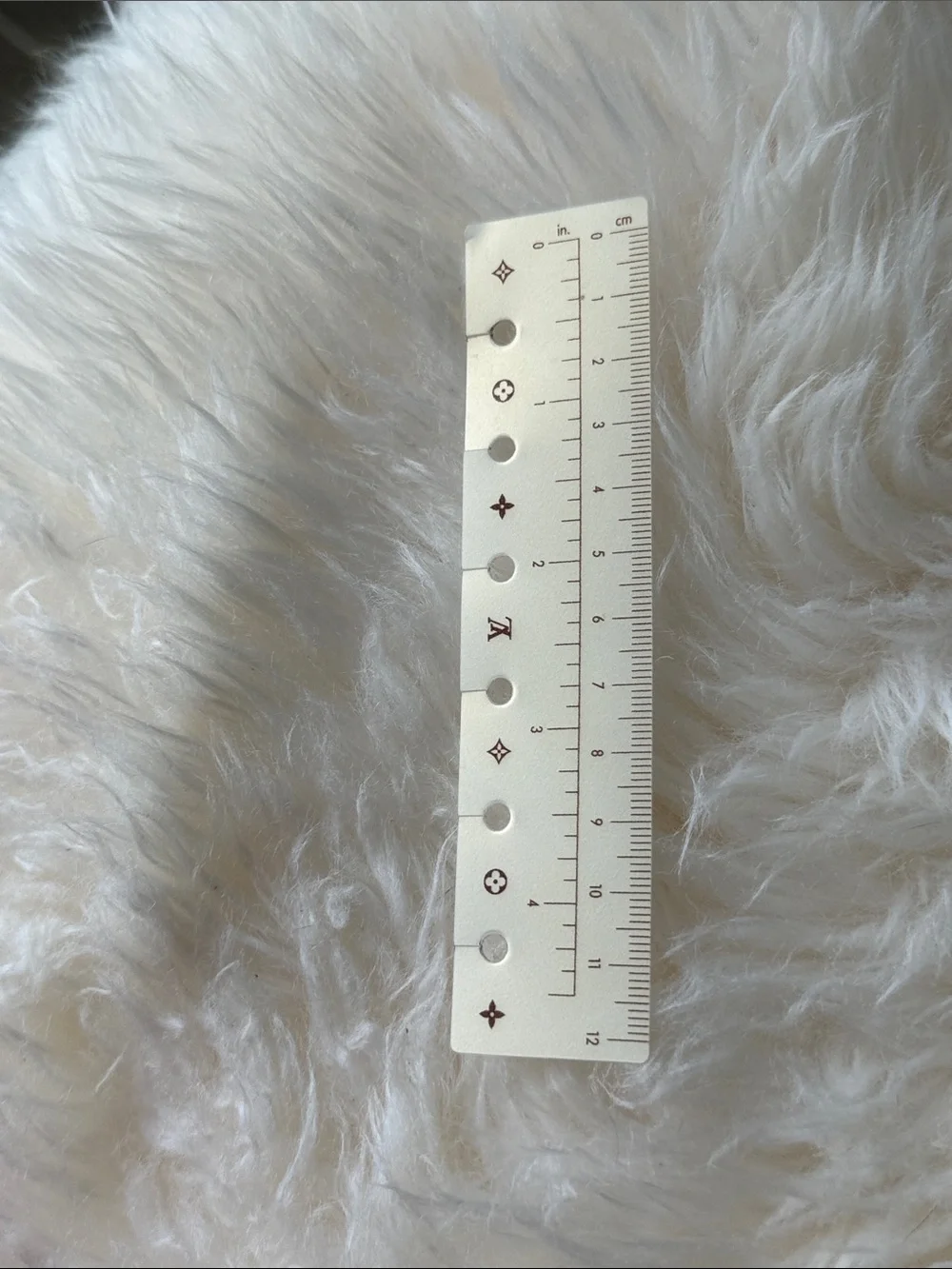 Authentic Louis Vuitton Pearlescent Ruler for LV Agenda